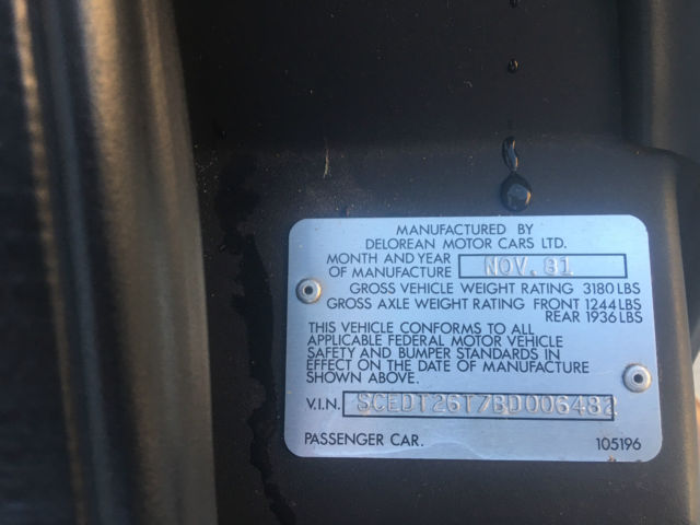 1981 DeLorean Grey - photo 13