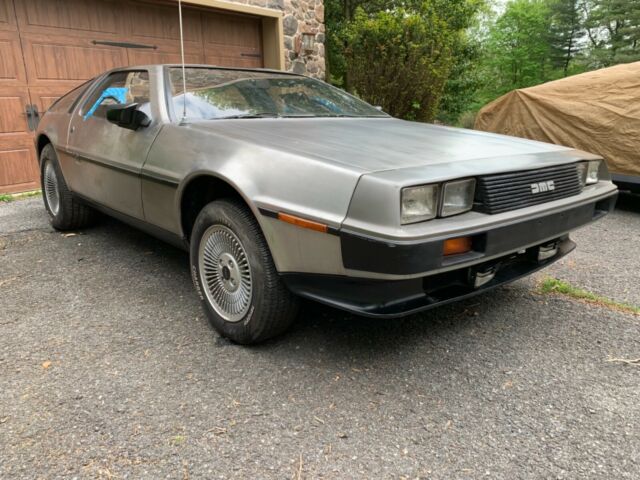 1981 Delorean dmc-12 Black Leather 5spd Manual 28k Miles Nonrunning Complete Car 1981 DeLorean Dmc12