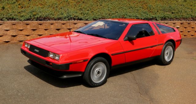 1981 DeLorean DMC-12 Gullwing Ferrari Red 7,150 Actual Miles 1981 DeLorean DMC-12