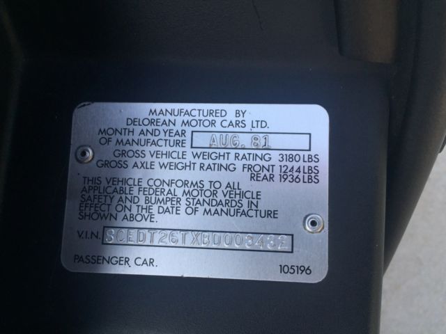 1981 DeLorean DMC-12 - photo 13