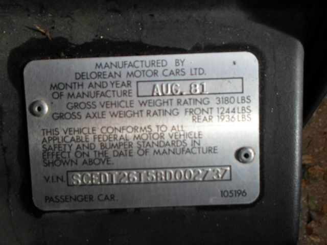 1981 DeLorean 2 DOOR - photo 8