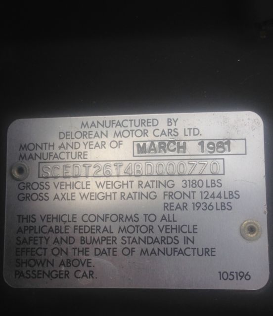 1981 DeLorean - photo 5
