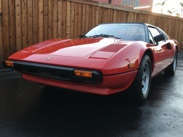1981 Ferrari 308 GTSi Targa 19,258 Miles Red Coupe 8 Cylinder Engine 2.9L/179 5- 1981 Ferrari 308 GTSi Targa