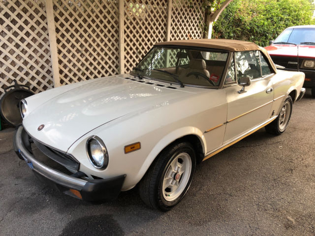 1981 fiat 124 spider 2000 by fininfarina 5 speed manual 1981 Fiat 124 Spider