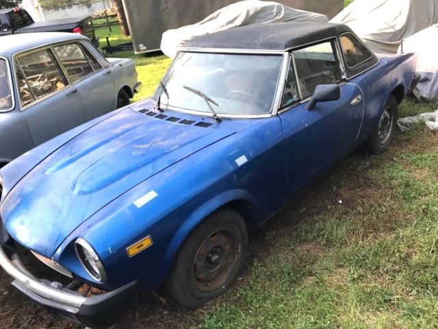 1981 Fiat 124 Spider Turbo with Hardtop Restorable Project No Reserve! 1981 Fiat 124 Spider Turbo
