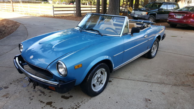 1981 Fiat Spider 2000 Convertible, Solid, and Very Straight 1981 Fiat 124 Spider
