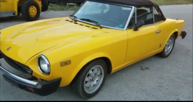 1981 Fiat 124 Spider CONVERTIBLE