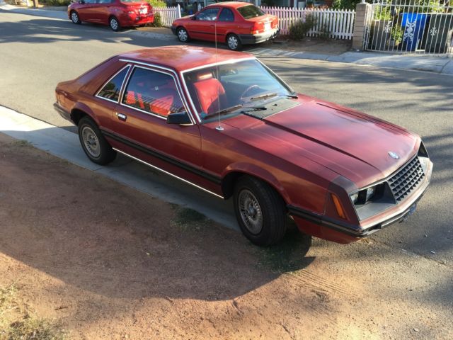 1981 Ford Mustang Ghia 3.3 liter inline 6, fox body, RUNS! 1981 Ford Mustang