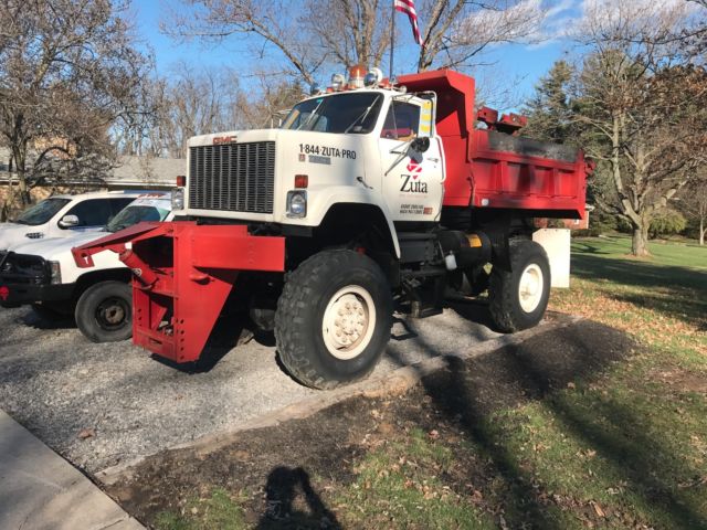1981 GMC Brigadier Dump Truck 1981 GMC BRIGADIER DUMP BOX PLOW TRUCK