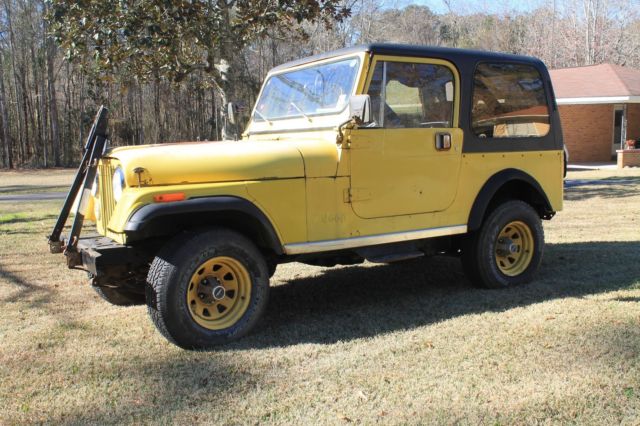 1981 Jeep CJ7 one owner / hardtop 4 speed / Factory Yellow 1981 Jeep CJ CJ7