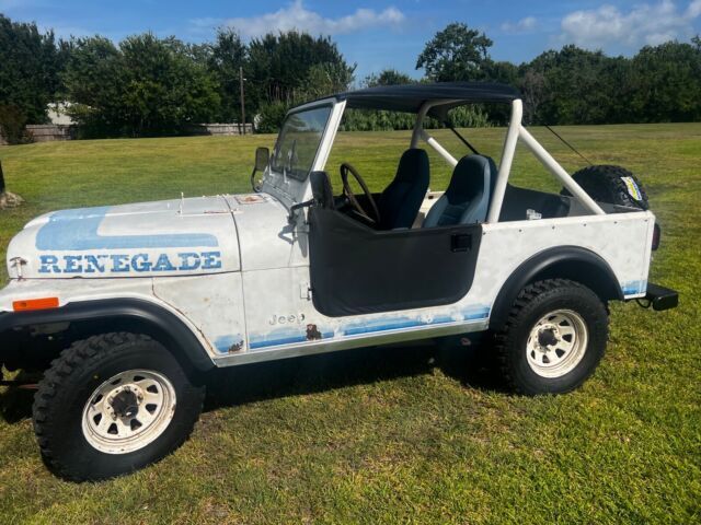1981 Jeep Jeep SUV White 4WD Manual CJ7 1981 Jeep Renegade CJ7