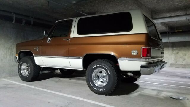 1981 K-5 K5 Chevrolet 4x4 Blazer Two-Tone Bronze White Restored NO RESERVE 1981 Chevrolet Blazer