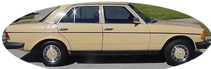 1981 Mercedes 300d with WVO Waste Veggie Oil Kit 1981 Mercedes-Benz 300-Series leather