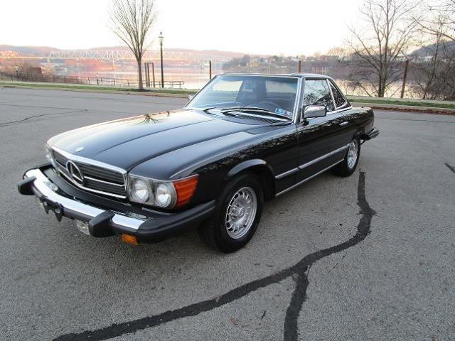 1981 MERCEDES BENZ 380 SL TRIPLE BLACK 77000 MILES GARAGE KEPT CHAIN UPGRADE 1981 Mercedes-Benz SL-Class 380SL