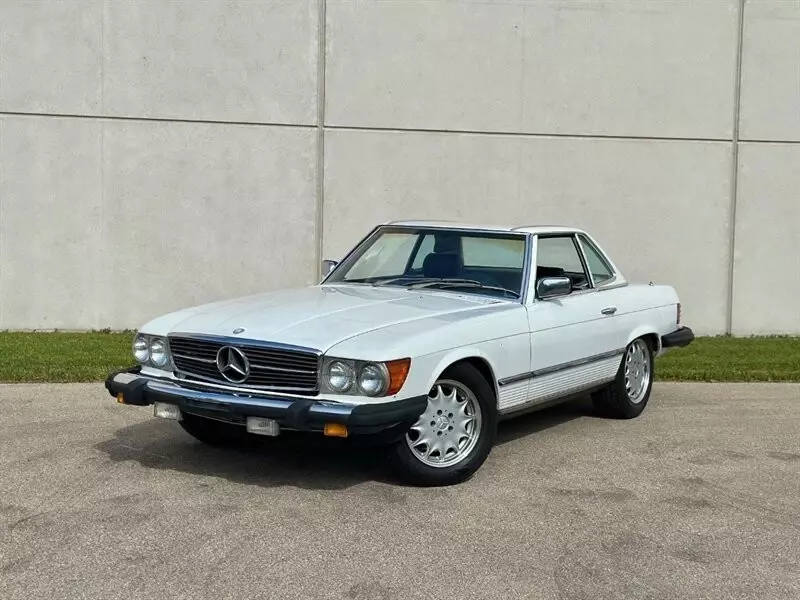 1981 Mercedes Benz 380SL Like 560SL Beautiful White on Blue - LOW Miles 1981 S-Class 380-Class 380 SL