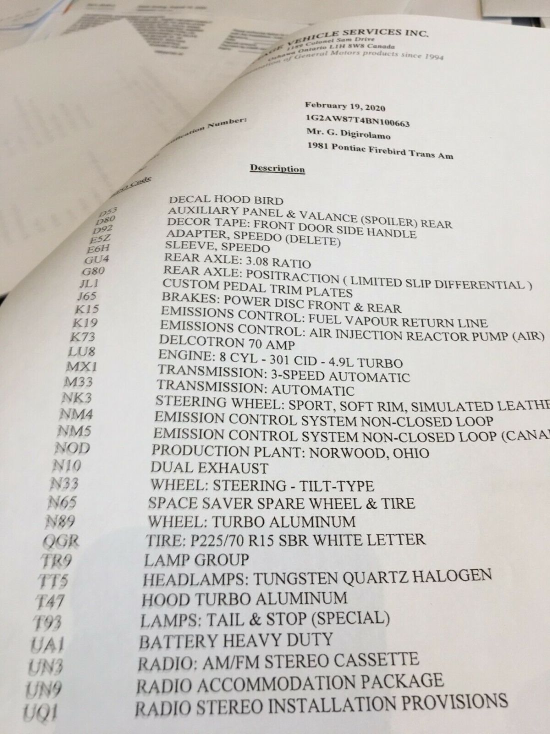 1981 Pontiac Trans Am turbo - photo 3