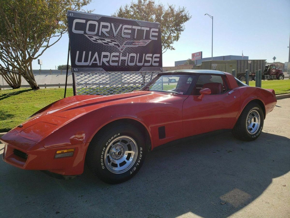 1981 Red Coupe Auto, Glass Tops, 100% Original, Only 60k! 1981 Chevrolet Corvette Coupe Auto, Glass Tops, 100% Original, Only 60k