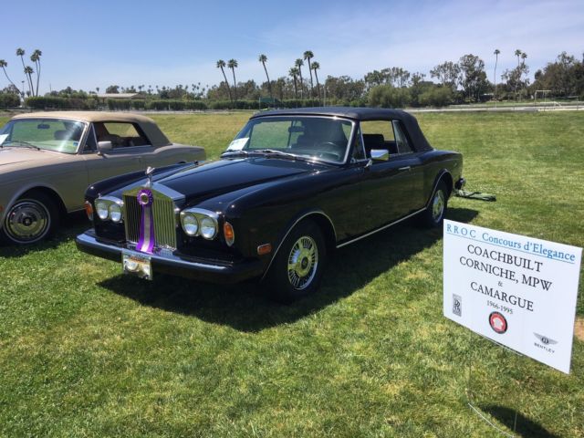 1981 Rolls Royce Corniche Drop Head (convertible) 1981 Rolls-Royce Corniche Triple Black