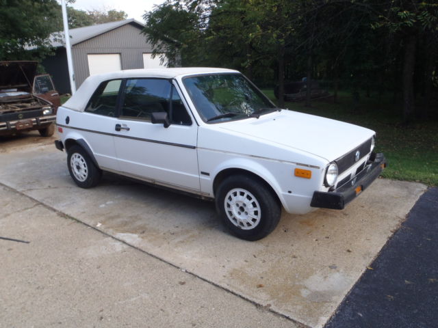 1981 Volkswagen Rabbit Convertible 2-Door 1.7L plus 1979 Rabbit Sed parts car 1981 Volkswagen Rabbit
