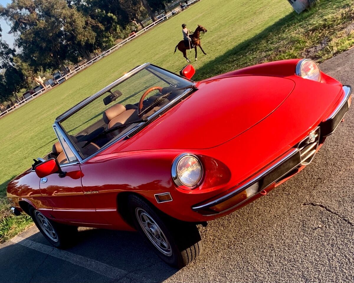 1982 Alfa Romeo Spider Convertible Red RWD Manual 2000 SPIDER 1982 Alfa Romeo Spider 2000 SPIDER