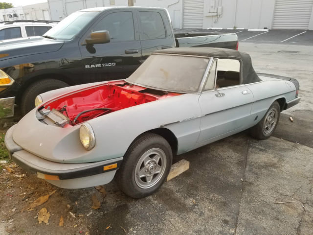 1982 Alfa Romeo Spider Veloce Convertible 2-Door