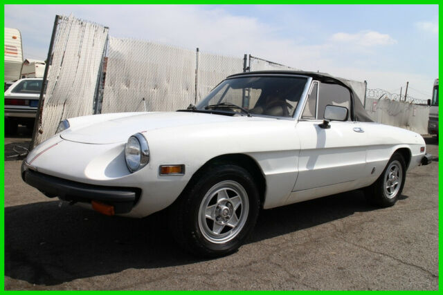 1982 Alpha Romeo Spider Veloce Manual 4 Cylinder No Reserve 1982 Alfa Romeo Spider Veloce
