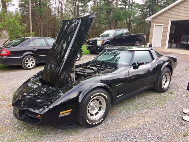 1982 Black Corvette T-tops, great condition! 1982 Chevrolet Corvette