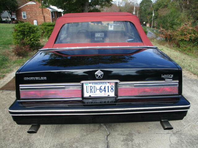 1982 CHRYSLER LeBaron Convertible, Low Mileage 1982 Chrysler LeBaron
