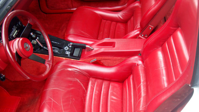 1982 Corvette Red Leather T-Tops ALL Original #'s Match LOW Miles! Rare! 1982 Chevrolet Corvette