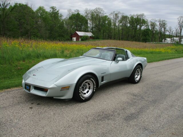 1982 CORVETTE VERY RARE COLOR SILVER GREEN VERY NICE CAR HAVE WINDOW STICKER 1982 Chevrolet Corvette CORVETTE