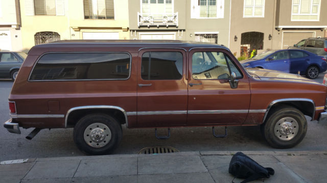 1982 Cummins Turbo diesel Chevy Suburban Truck 3rd Row Seat Califorina Survivor 1982 Chevrolet Suburban