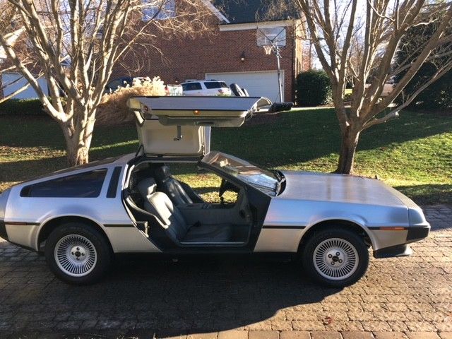 1982 DMC 12 Delorean 1 Owner Bought W/Original Window Sticker & Sales Receipt 1982 DeLorean Delorean Silver