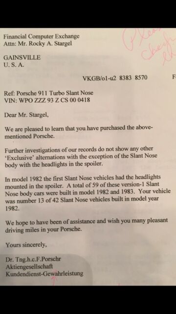 1982 Porsche 930 Factory Slantnose RUF Upgrades - photo 4