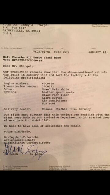 1982 Porsche 930 Factory Slantnose RUF Upgrades - photo 5