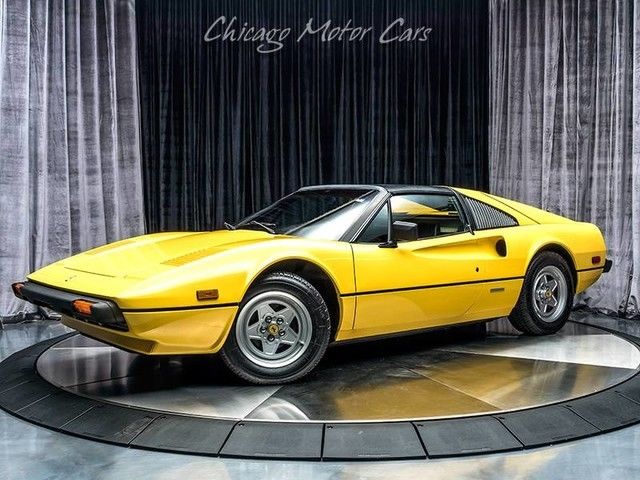 1982 Ferrari 308 GTS Convertible Yellow 17K Mi Full Documentation Fresh Service! 1982 Ferrari 308