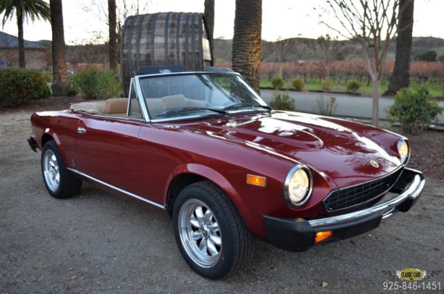 1982 Fiat 124 Spider 2000 RESTORED CA. LOW MI.