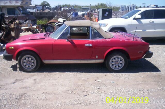 1982 Fiat Spyder 2000 Fuel Injection 1982 Fiat 2000