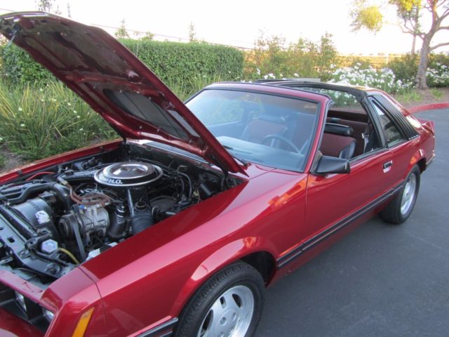 1982 Ford Mustang GT 53K ORIG Miles CA Rust Free 302 V8 4 Spd TRX Pkg T-Tops 1982 Ford Mustang 2-door