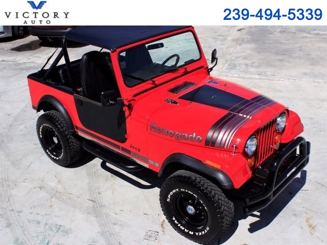1982 Jeep CJ 4WD CJ7 1 Miles Red Straight 6 Cylinder Engine 4.2L/258 4-Speed M/ 1982 Jeep CJ CJ7