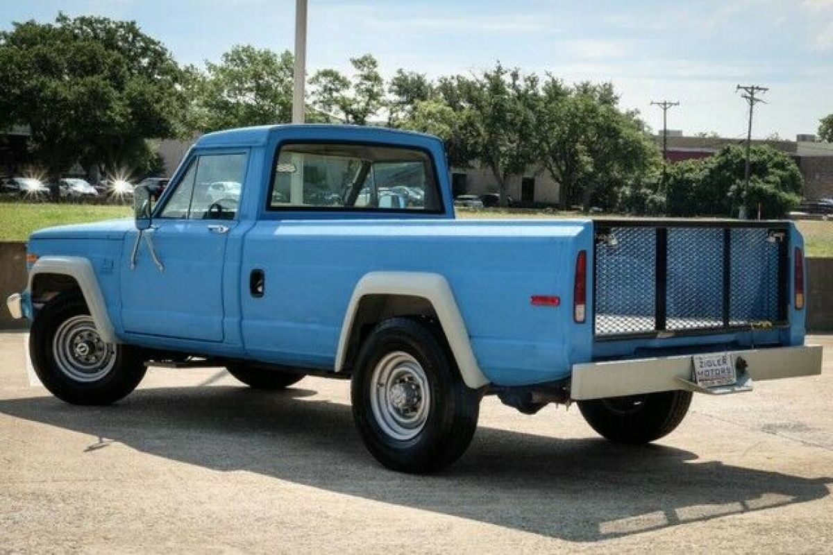 1982 Jeep Pickup 4WD J20 5.9 V8 Engine 4wd Manual Rhino Blue Wrap Paint - photo 9