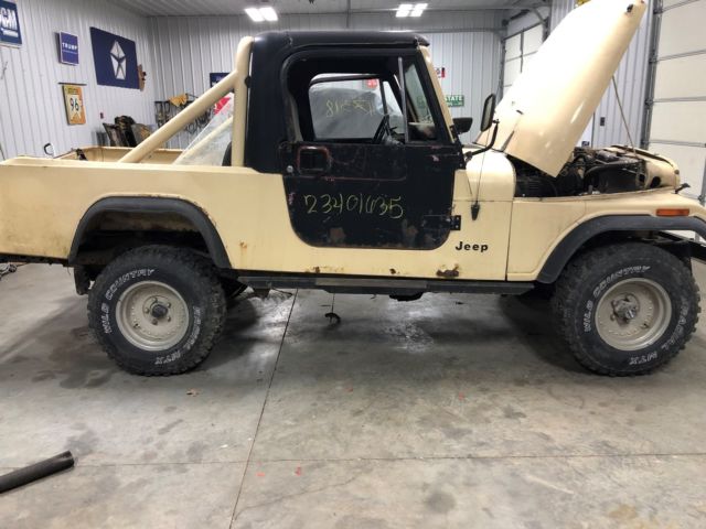 1982 JEEP SCRAMBLER CJ8 WRECKED COMPLETE FOR PARTS 1982 Jeep CJ