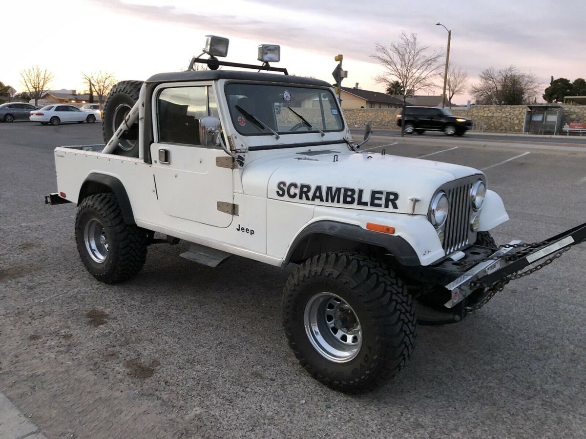 1982 Jeep Scrambler SUV White 4WD Manual CJ8 1982 Jeep Scrambler CJ8