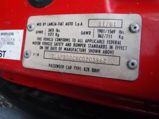 1982 Lancia ZAGATO Spider Spider - photo 7