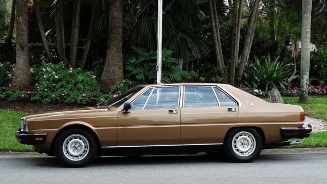 1982 MASERATI QUATTROPORTE EUROPEAN LUXURY SEDAN RARE AND HARD TO FIND MASERATI 1982 Maserati Quattroporte FACTORY LEATHER