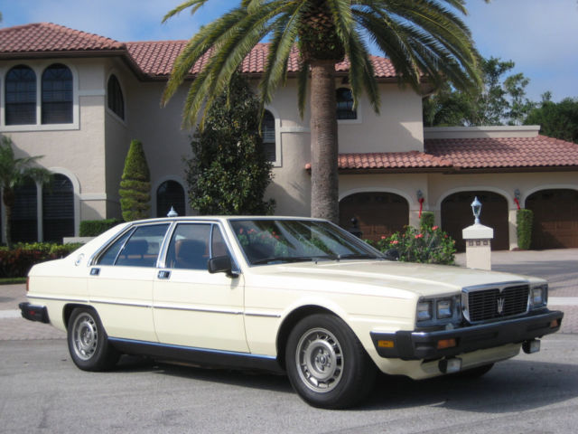 1982 MASERATI QUATTROPORTE-ONLY 39,000 MILES-NICE-TO BE SOLD WITH NO RESERVE !! 1982 Maserati Quattroporte VERY RARE CLASSIC VEHICLE - RUNS INCREDIBLY WELL