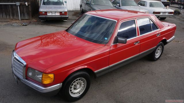 1982 Mercedes Benz 280SE W126 Grey Market Euro Big Body Saloon Lights Bumpers 1980 Mercedes-Benz S-Class 280SE
