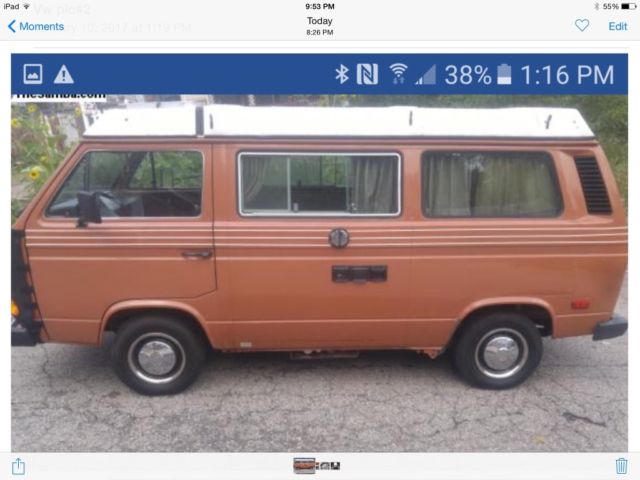 1982 VW VANAGON WESTFALLIA TURBO DIESEL / READY TO ROLL 1982 Volkswagen Bus/Vanagon