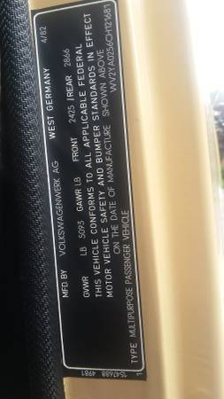 1982 Volkswagen Bus/Vanagon L - photo 6