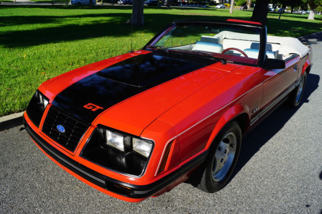 1983 5.0L GLX 5SPD HIGH OUTPUT V8 CONVERTIBLE WITH 41K MILES & 1 OWNER SINCE NEW 1983 Ford Mustang 5 SPD GLX CONVERTIBLE WITH 41K MILES