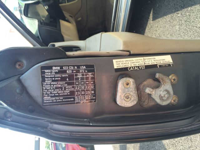1983 BMW 6-Series 633 CSI - photo 11